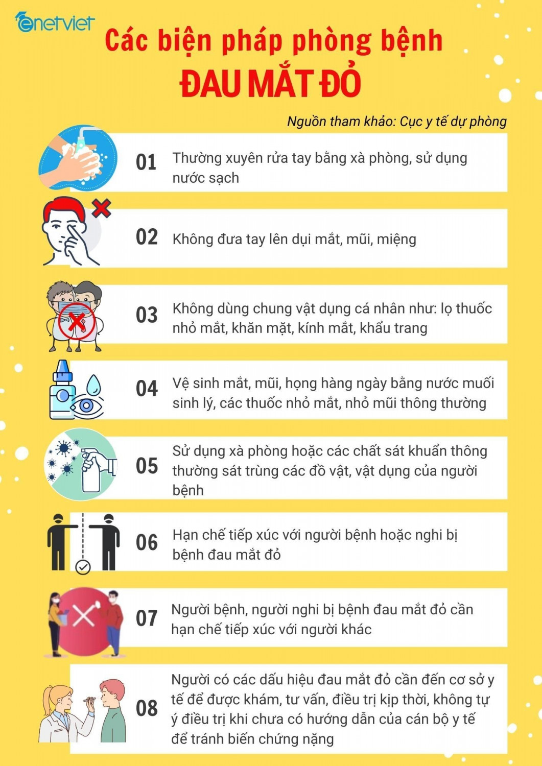 Các Biện Pháp Phòng Chống Đau Mắt Đỏ